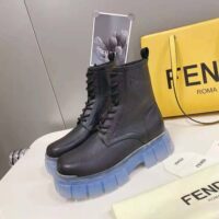 Fendi Men Force Black Leather Ankle Boots (1)