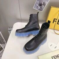 Fendi Men Force Black Leather Ankle Boots (1)