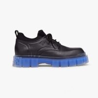 Fendi Men Force Black Leather Lace-Ups (1)