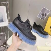 Fendi Men Force Black Leather Lace-Ups (1)