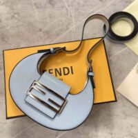 Fendi Women Cookie Light Blue Leather Mini Bag (1)