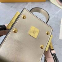 Fendi Women Cookie Pale Pink Leather Mini Bag (1)