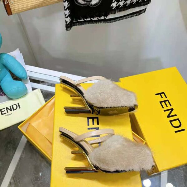 Fendi Women First Pink Mink High-Heeled Sandals (5)