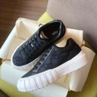 Fendi Women Force Black Fabric Low-Top Sneakers (1)