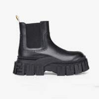 Fendi Women Force Black Leather Chelsea Boots (1)