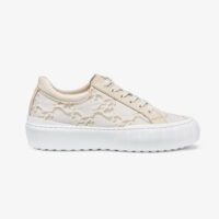 Fendi Women Force White Fabric Low-Top Sneakers (1)