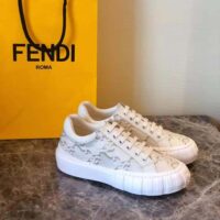 Fendi Women Force White Fabric Low-Top Sneakers (1)