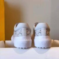 Fendi Women Force White Fabric Low-Top Sneakers (1)