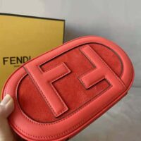 Fendi Women Mini Camera Case Red Leather and Suede Mini-Bag (1)