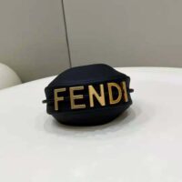 Fendi Women Nano Fendigraphy Black Leather Charm (1)