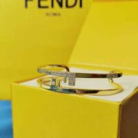 Fendi Women O’lock Bracelet with Gold-Colored Bracelet (1)