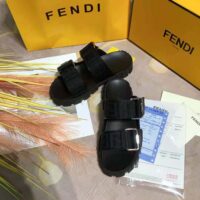 Fendi Women Sandals Black Fabric Sandals (1)