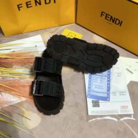 Fendi Women Sandals Black Fabric Sandals (1)