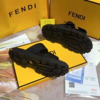 Fendi Women Sandals Black Fabric Sandals (1)