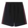 Gucci GG Men Viscose Shorts with Interlocking G Black Cotton Jersey Jacquard