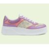 Gucci Unisex Sneaker White Beige GG Supreme Canvas Printed Interlocking G