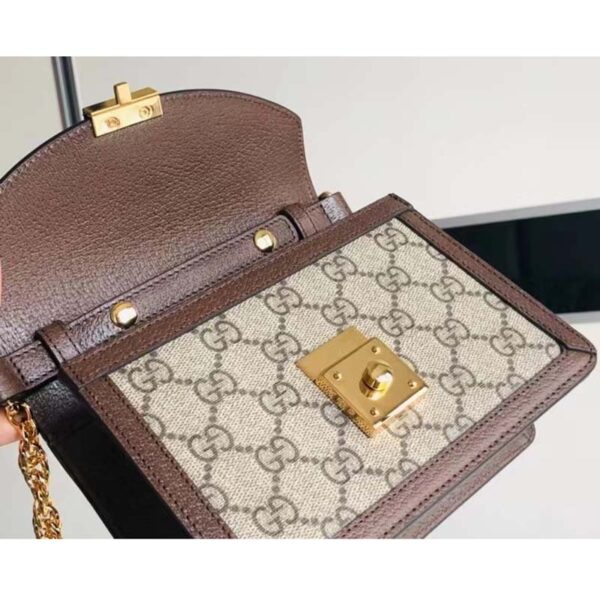 Gucci Women Dionysus GG Mini Shoulder Bag Beige Ebony Supreme Canvas (10)