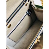 Gucci Women Dionysus GG Mini Shoulder Bag Beige White Supreme Canvas (7)