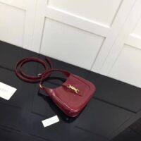 Gucci Women Jackie 1961 Mini Shoulder Bag Red Leather Gold-Toned Hardware (2)