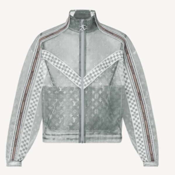 Louis Vuitton LV Men Organza Track Top Polyester Translucent Regular Fit (9)