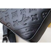 Louis Vuitton LV Unisex Duo Messenger Black Monogram Shadow Calf Leather (6)