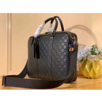 Louis Vuitton LV Unisex Sirius Briefcase Black Damier Infini Onyx Cowhide Leather (1)