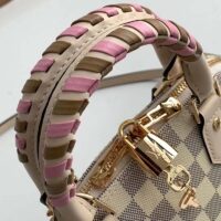 Louis Vuitton LV Women Alma BB Handbag Beige Damier Azur Coated Canvas (3)