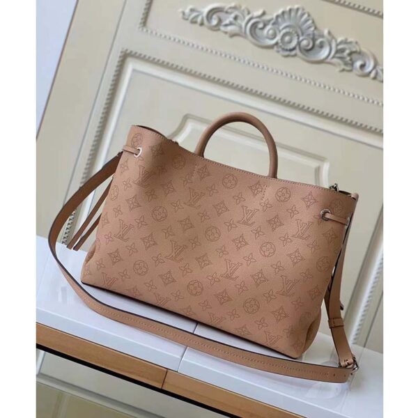 Louis Vuitton LV Women Bella Tote Brown Mahina Perforated Calfskin (3)