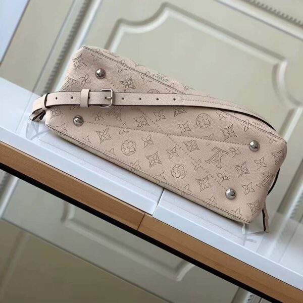 Louis Vuitton LV Women Bella Tote Crème Beige Mahina Perforated Calfskin (2)