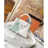 Louis Vuitton LV Women Capucines BB Jade White Taurillon Cowhide Leather (6)