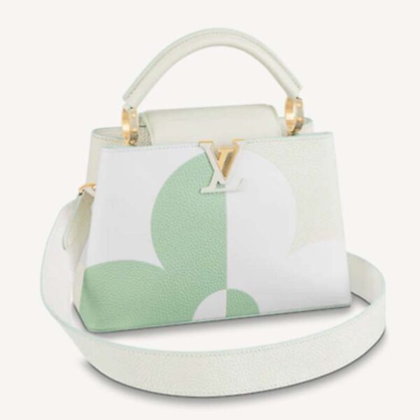 Louis Vuitton LV Women Capucines BB Jade White Taurillon Cowhide Leather (6)