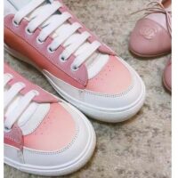 Louis Vuitton LV Women Charlie sneaker Rose Clair Pink Recycled Rubber LV Initials (3)