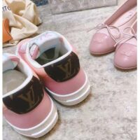 Louis Vuitton LV Women Charlie sneaker Rose Clair Pink Recycled Rubber LV Initials (3)