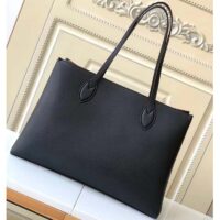 Louis Vuitton LV Women Lockme Shopper Black Grained Calf Leather (12)