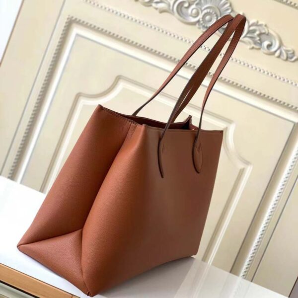 Louis Vuitton LV Women Lockme Shopper Chataigne Brown Grained Calf Leather (5)