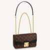 Louis Vuitton LV Women Marceau Black Monogram Coated Canvas Cowhide Leather