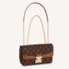 Louis Vuitton LV Women Marceau Brown Monogram Coated Canvas Cowhide Leather