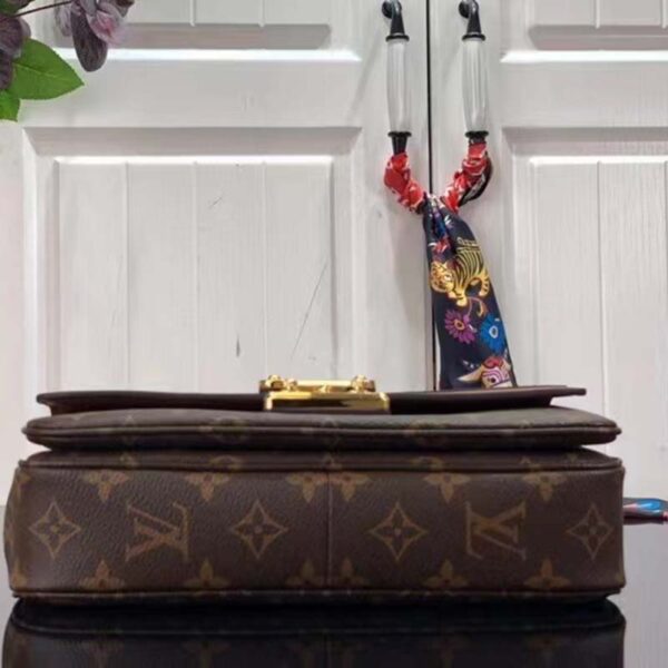 Louis Vuitton LV Women Marceau Brown Monogram Coated Canvas Cowhide Leather (5)