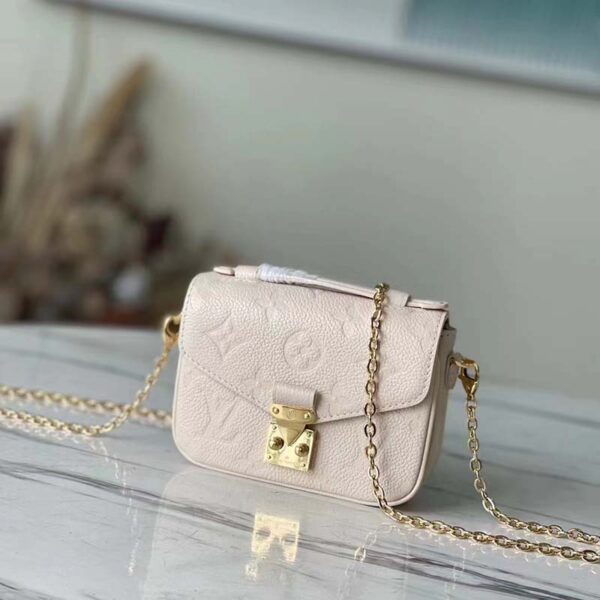 Louis Vuitton LV Women Micro Métis Beige Monogram Empreinte Embossed Supple Grained Cowhide (2)