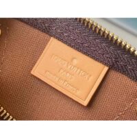 Louis Vuitton LV Women Nano Speedy Bag Brown Monogram Coated Canvas Cowhide (10)