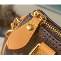 Louis Vuitton LV Women Nano Speedy Bag Brown Monogram Coated Canvas Cowhide (10)