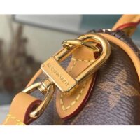 Louis Vuitton LV Women Nano Speedy Bag Brown Monogram Coated Canvas Cowhide (10)