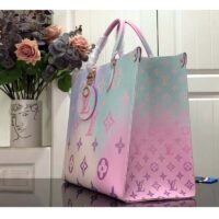 Louis Vuitton LV Women Onthego GM Tote Sunrise Pastel Monogram Coated Canvas (3)