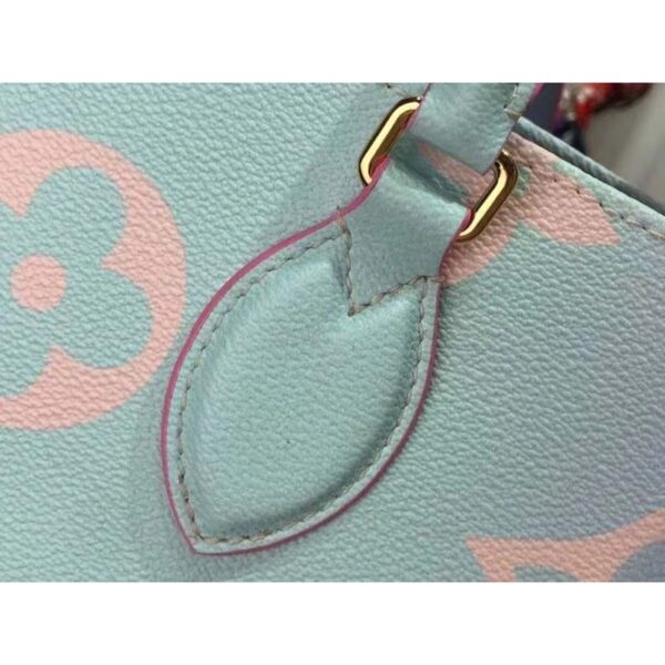 Louis Vuitton LV Women Onthego GM Tote Sunrise Pastel Monogram Coated Canvas (6)