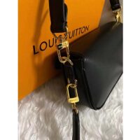 Louis Vuitton LV Women Swing Black Calfskin Leather Monogram Canvas S Lock (5)