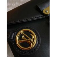 Louis Vuitton LV Women Swing Black Calfskin Leather Monogram Canvas S Lock (5)