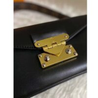 Louis Vuitton LV Women Swing Black Calfskin Leather Monogram Canvas S Lock (5)