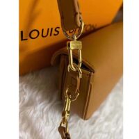 Louis Vuitton LV Women Swing Brown Calfskin Leather Monogram Canvas S Lock (3)