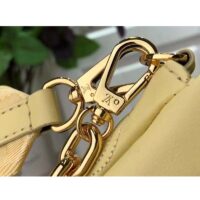 Louis Vuitton LV Women Wallet On Strap Banane Yellow Monogram Embroidered Leather (1)