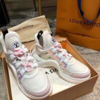 Louis Vuitton Women LV Archlight Sneaker Pink Mix Materials Patent Monogram Canvas (1)